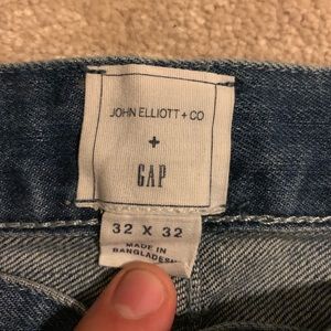 Gap + John Elliot medium wash slim denim